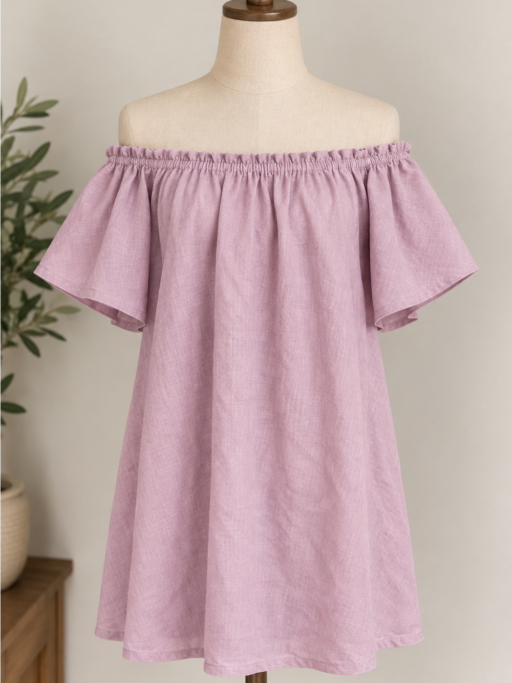 Source Unknown Off-Shoulder Dress in Light Lavender